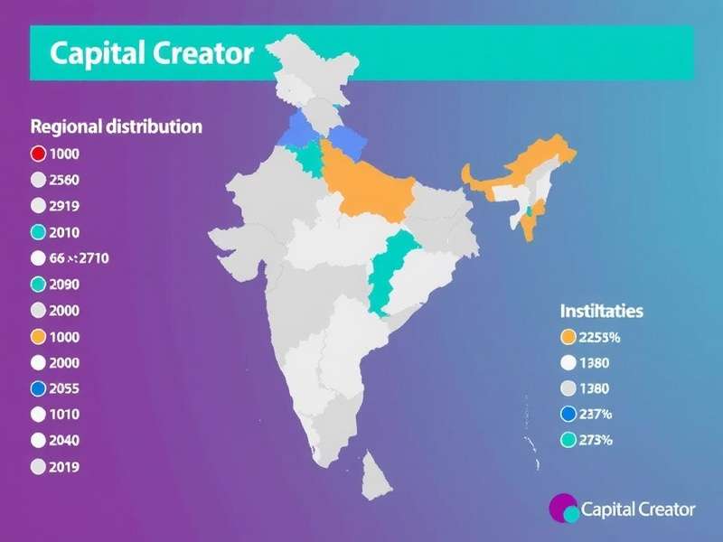 Capital Creator - Download stats across Indian states Capital Creator Download Statistics showing regional distribution in India