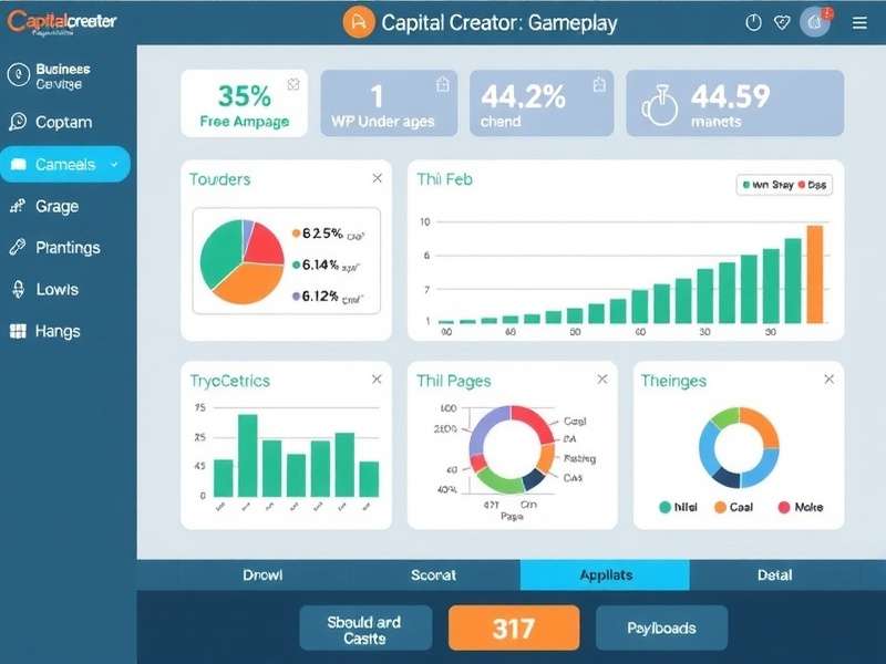 Capital Creator - Manage your growing business empire Capital Creator Gameplay showing business management dashboard